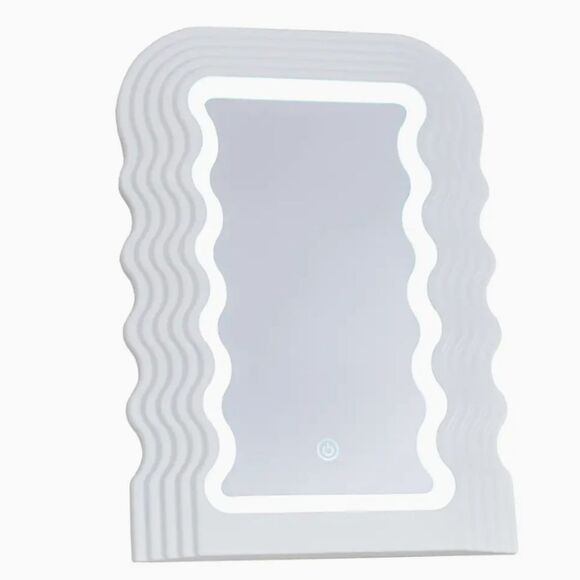 Danielle Creations L.E.D. Wavy Vanity Mirror - Picture 2 of 8
